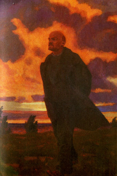 Аркадий Александрович Рылов - Ленин в Разливе. 1934 г. Фрагмент