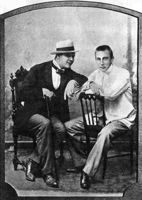 Ф. И. Шаляпин и С. В. Рахманинов. 1898 г.