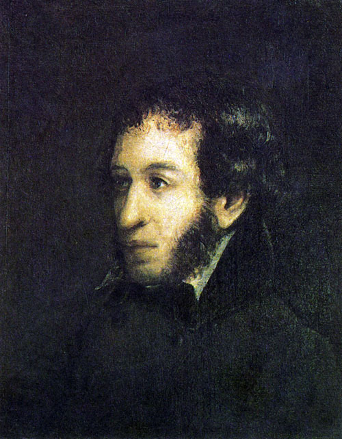 'И. Л.' Линев (?). Портрет А. С. Пушкина. 1836 - 1837