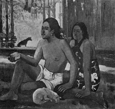  227 TAHITIANS IN A ROOM (EIAHA OHIPA). 1896