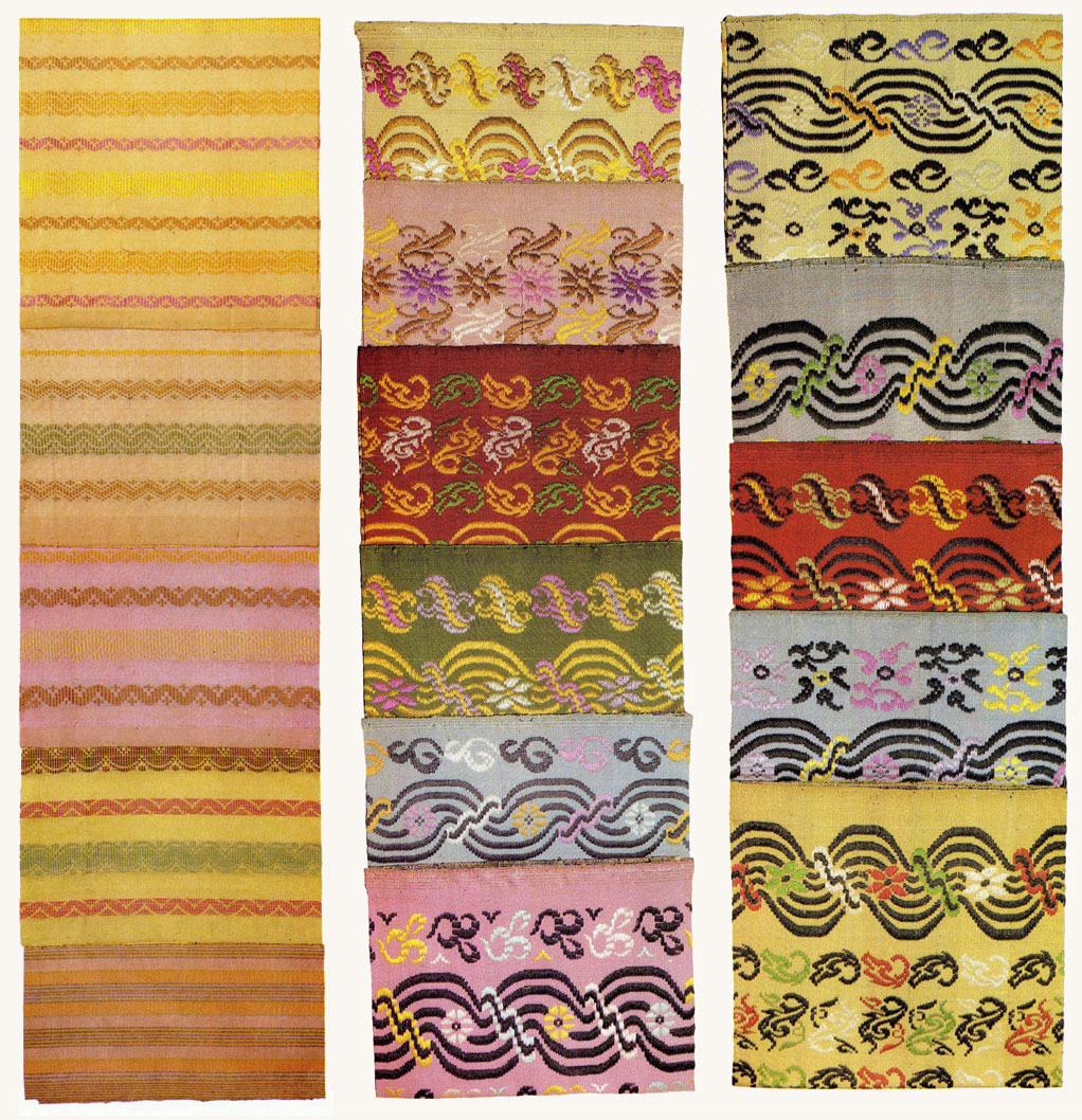 Samples of fabrics