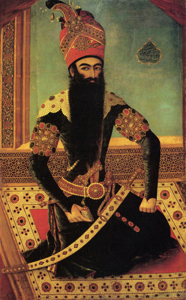 Portrait of Path Аli-Shah. By Mihr Ali