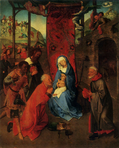 HUGO VAN DER GOES. Ca. 1440-1482 The Adoration of the Magi. Triptych