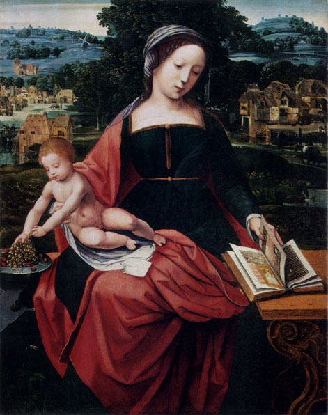 MASTER OF THE FEMALE HALF-LENGTHS. Active in the first half of the 16th century. The Virgin and Child