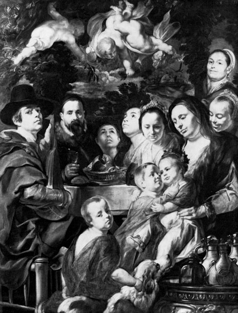 JACOB JORDAENS. 1593-1678 Portrait of the Artist with His Parents, Brothers, and Sisters. Ca. 1615