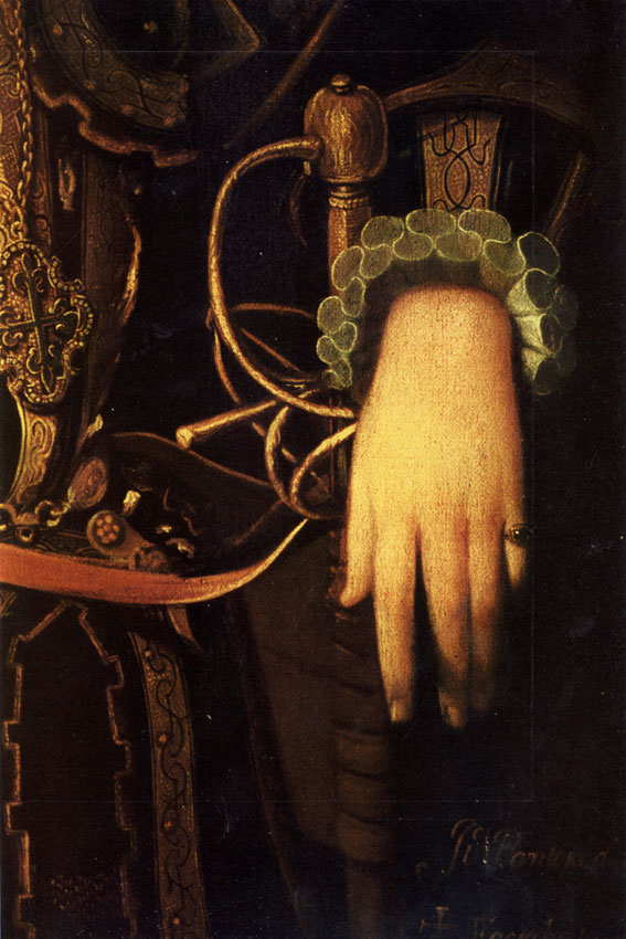 JUAN PANTOJA DE LA CRUZ. 1553-1608  Portrait of Don Diego de Villamayor (fragment)