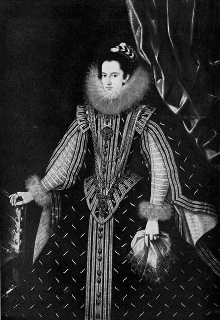 BARTOLOME GONZALEZ Y SERRANO (?). 1564-1627  Portrait of Margarita Aldobrandini, Duchess of Parma (?) 