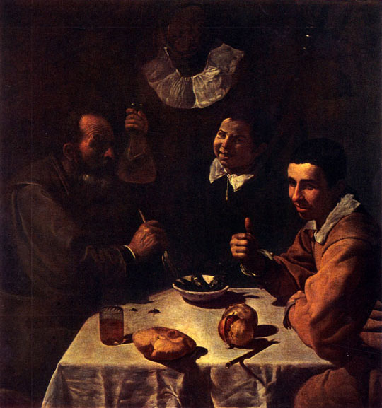DIEGO VELAZQUEZ. 1599-1660  Luncheon. 1617-18 