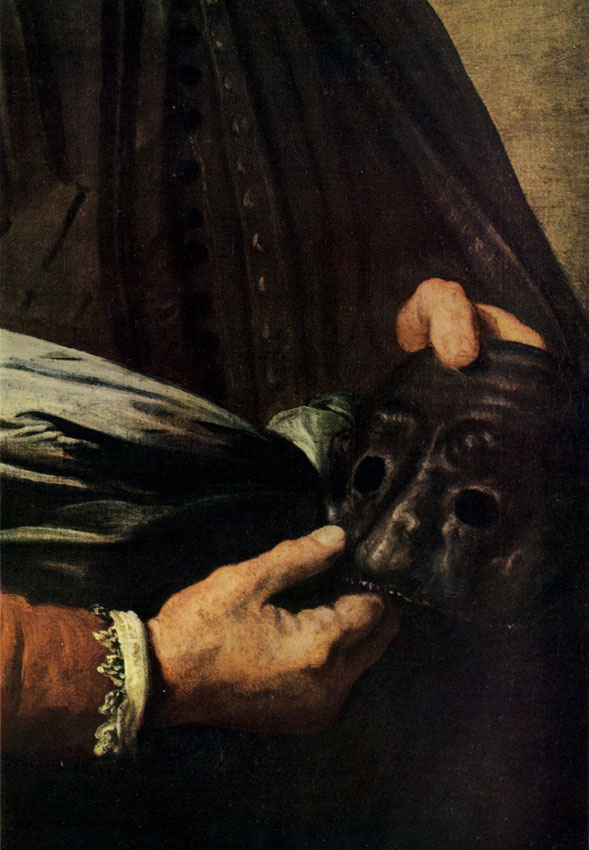 DOMENICO FETTI. 1589-1623 Portrait of an Actor (fragment). 1622-23 