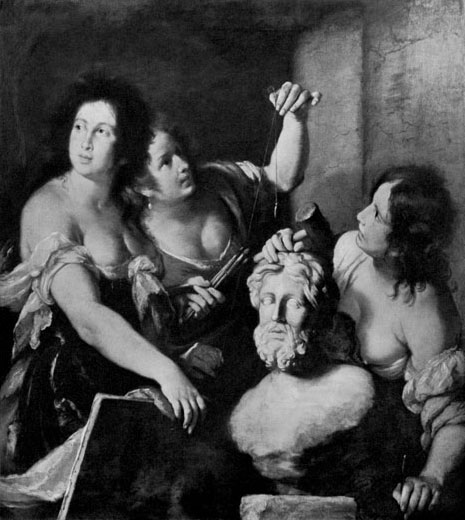 BERNARDO STROZZI. 1581-1644  Allegory of the Arts. Ca. 1640 