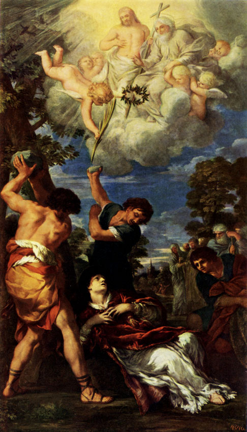 PIETRO BERRETTINI (PIETRO DA CORTONA). 1596-1669 The Stoning of St. Stephen. Ca. 1660 