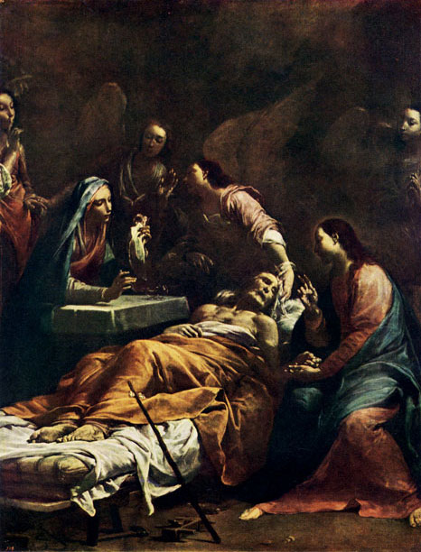 GIUSEPPE MARIA CRESPI. 1665-1747 Death of St. Joseph. Ca. 1712 