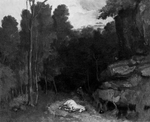 GUSTAVE COURBET. 1819-1877 Landscape with a Dead Horse. 1850s 