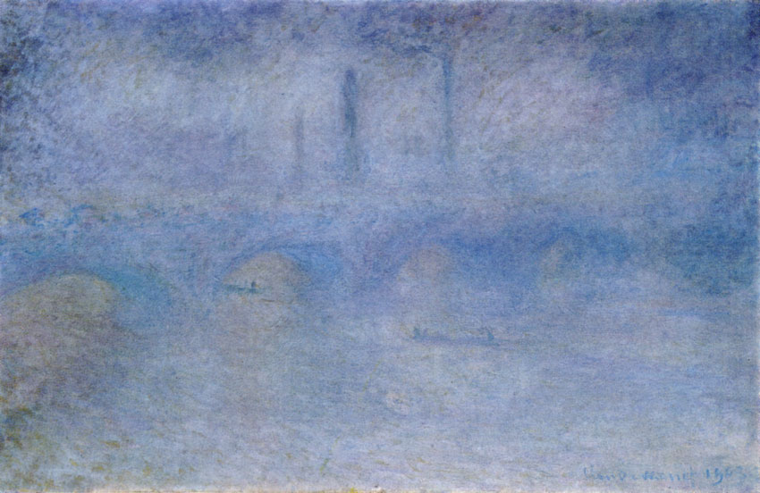 CLAUDE MONET. 1840-1926 Waterloo Bridge in London: Fog 