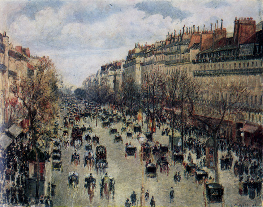 CAMILLE PISSARRO. 1830-1903 Boulevard Montmartre, Paris