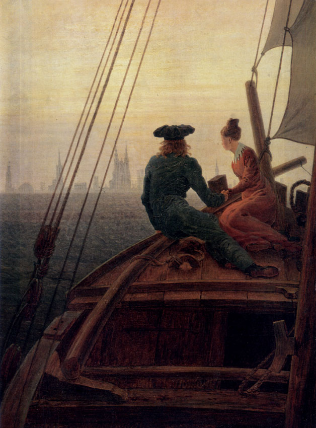 CASPAR DAVID FRIEDRICH. 1774-1840  On a Sailing Ship (fragment). 1818 