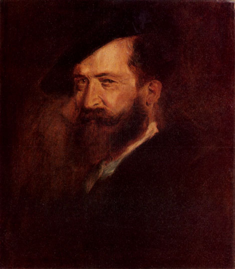 FRANZ LENBACH. 1836-1904 Portrait of Wilhelm Busch. Late 1870s 