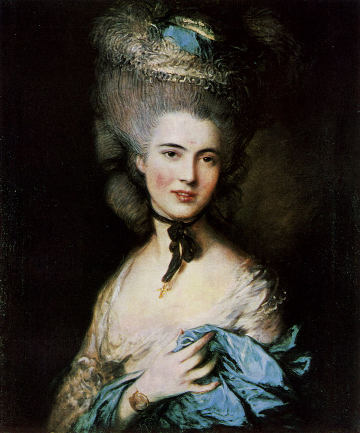 THOMAS GAINSBOROUGH. 1727-1788  Portrait of the Duchess of Beaufort (?). Late 1770s 