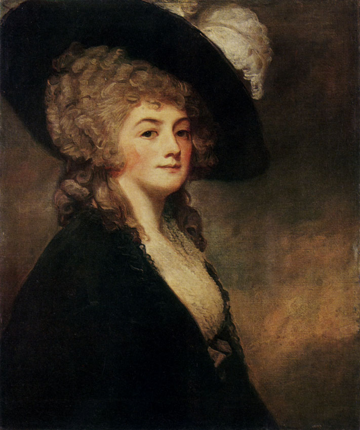GEORGE ROMNEY. 1734-1802  Portrait of Mrs. Greer 