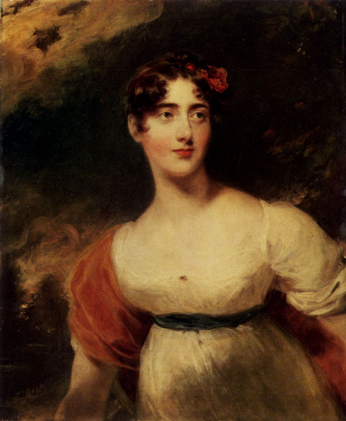 THOMAS LAWRENCE. 1769-1830 Portrait of Lady Emily Filzroy, Later Lady Raglan. Ca. 1815