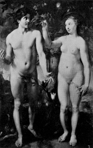 HENDRICK GOLTZIUS Adam and Eve