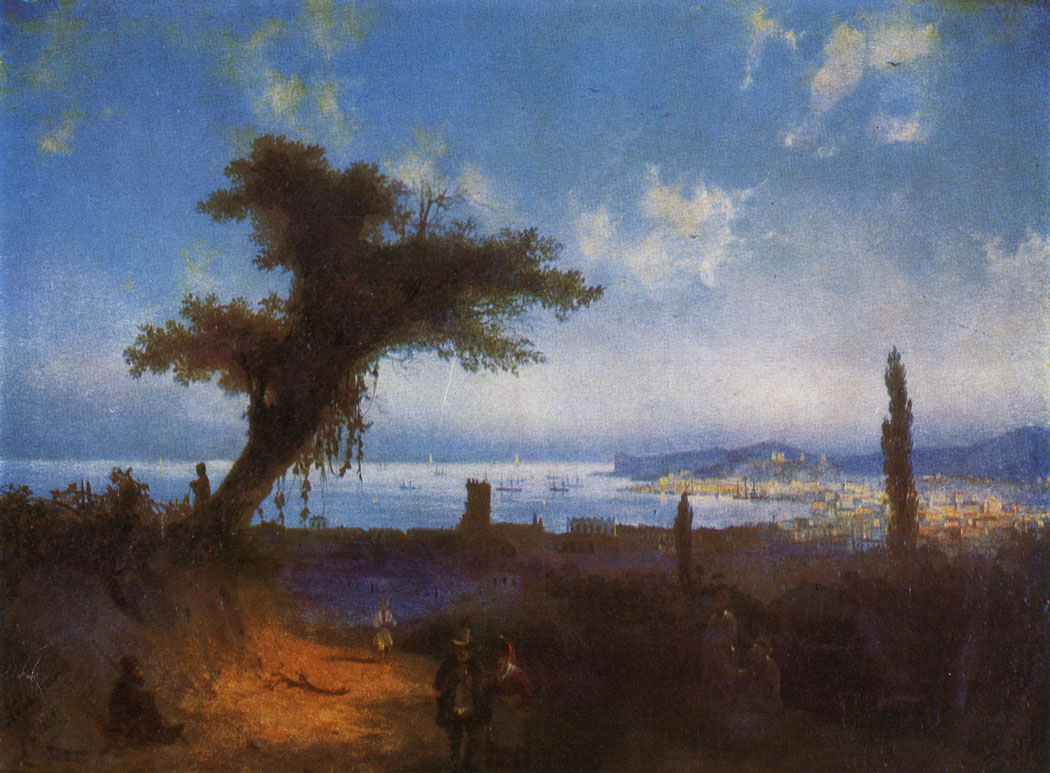 Старая Феодосия. 1839  Холст , масло. 46,5×56
