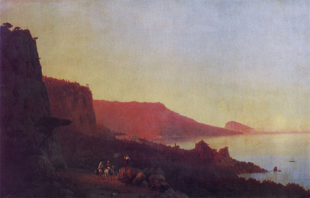 Вечер в Крыму. 1848  Холст, масло. 126×196