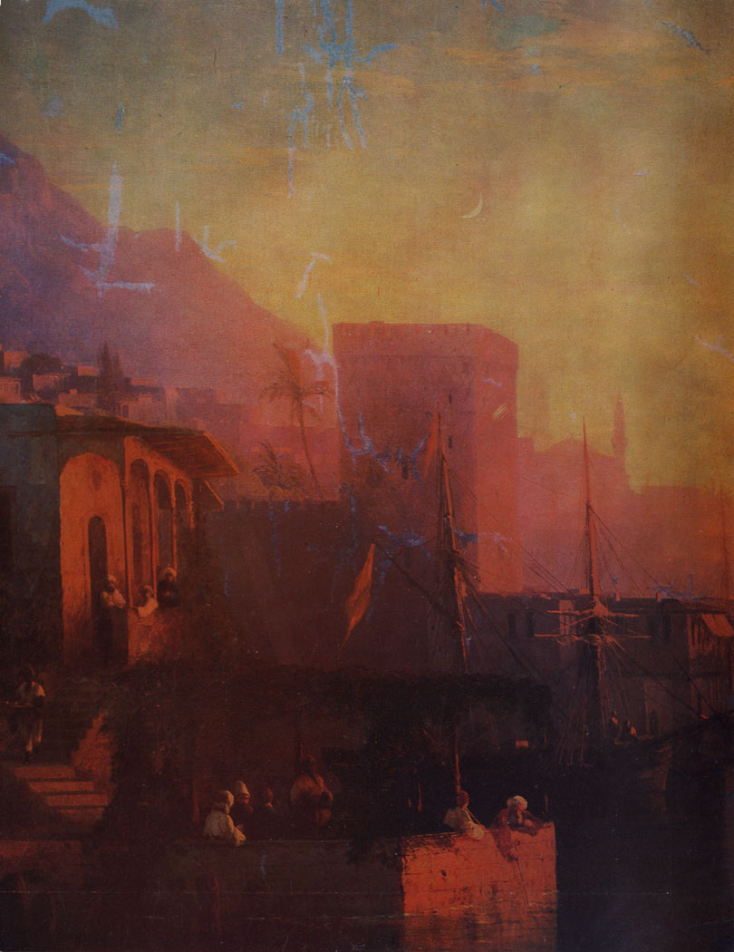 Rhodes. 1861  Oil on canvas. (fragment)