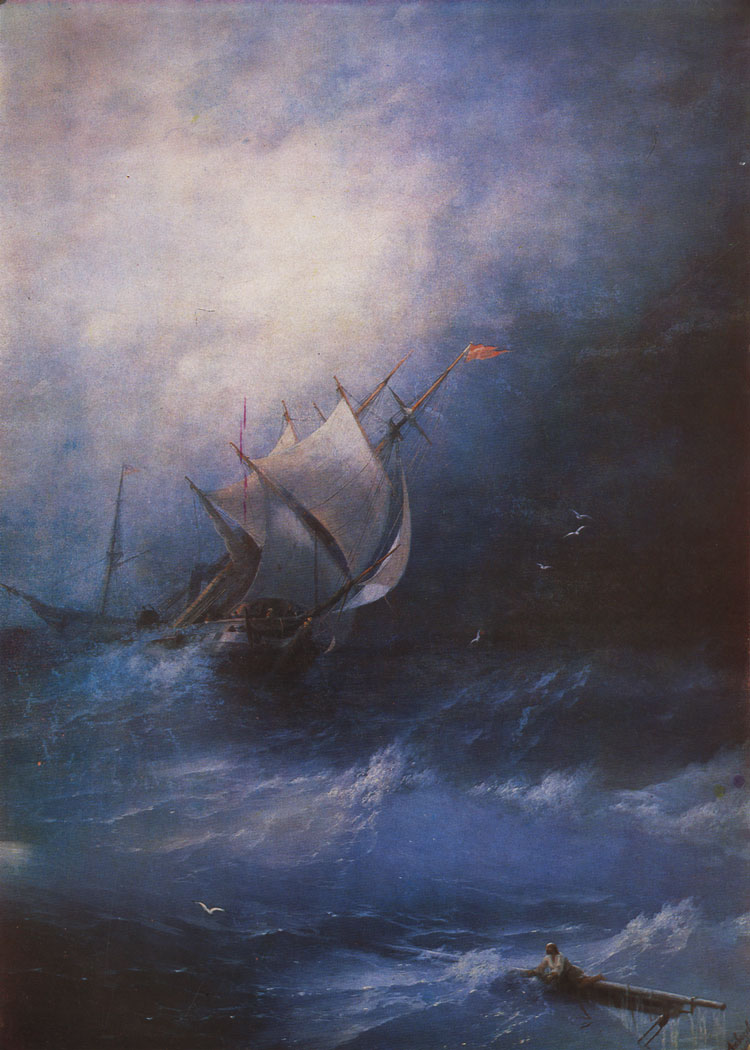 Буря на Ледовитом океане. 1862  Холст, масло. 209×151