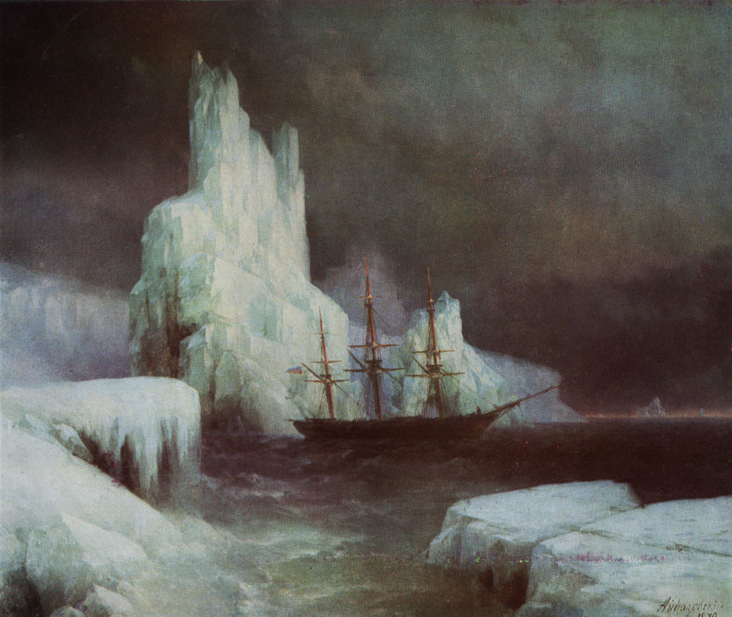 Ледяные горы. 1870  Холст, масло. 112×136