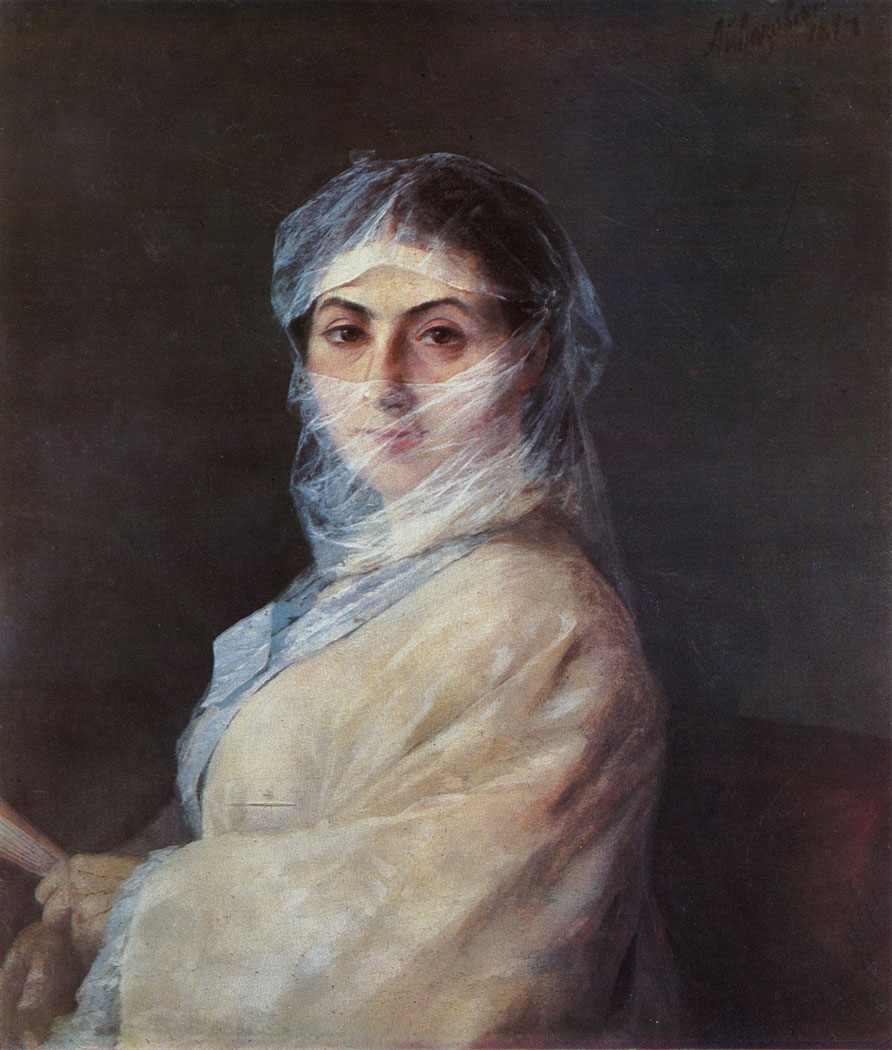 Портрет А.Н. Айвазовской. 1881  Холст, масло. 60,5×47
