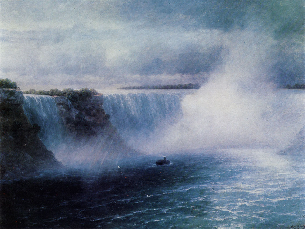 The Niagara Falls. 1893 Oil on canvas. 126×164