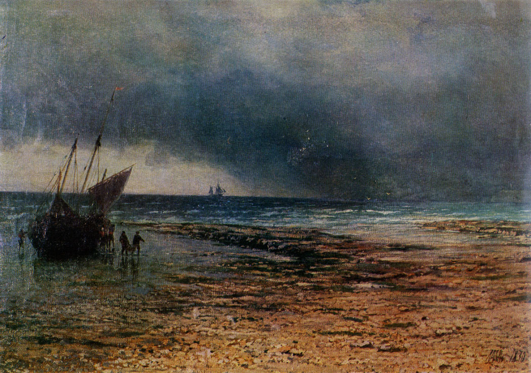 Морской пейзаж. 1870  Холст, масло. 44×66