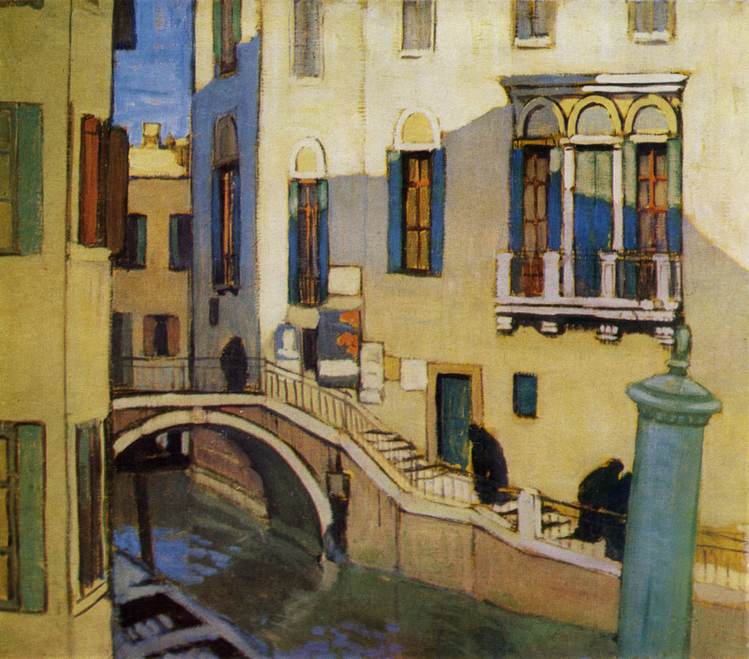 Venice.  Tempera on canvas. 86,5×100