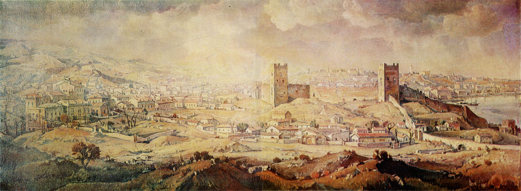 Феодосия. 1926  Холст, масло. 83×145