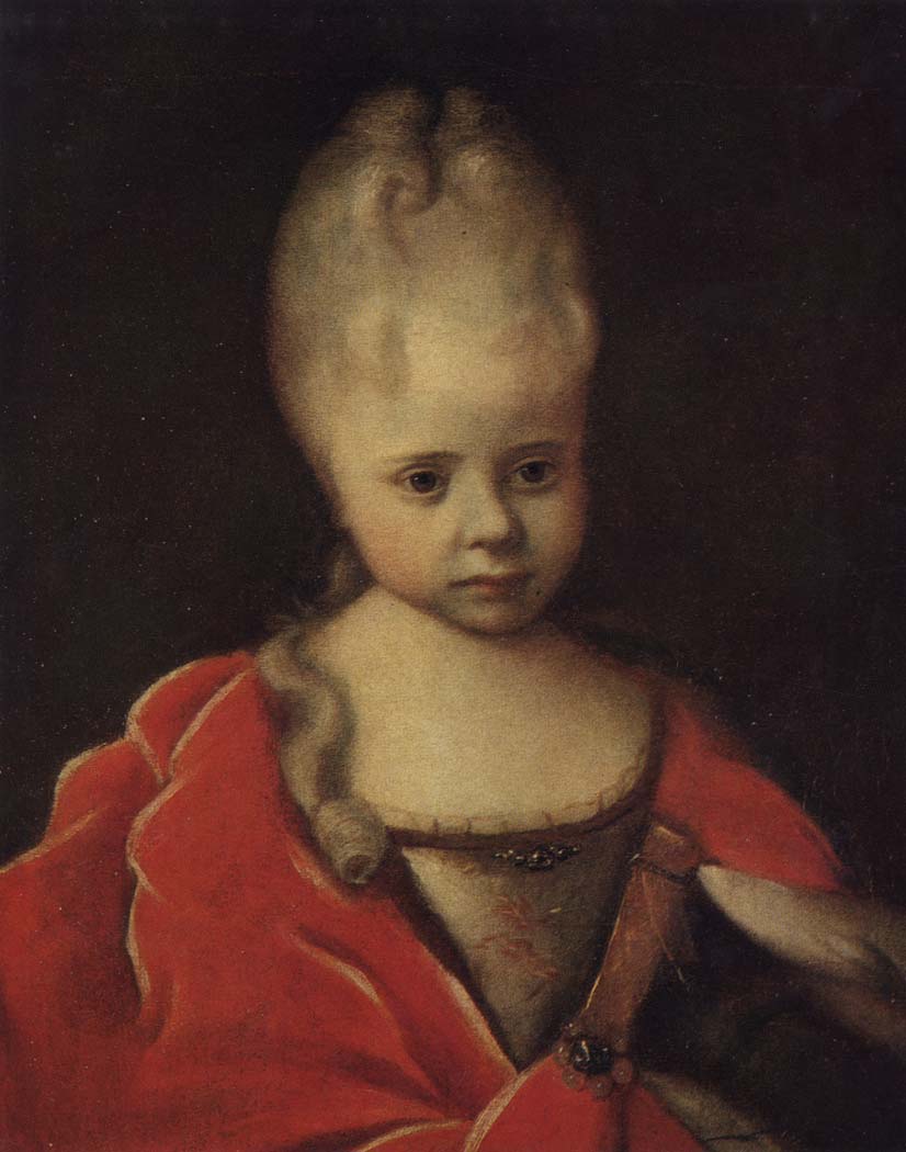 I. Nikitin. 1680s-after 1742 Portrait of Empress Elizabeth as a Child. C. 1712 