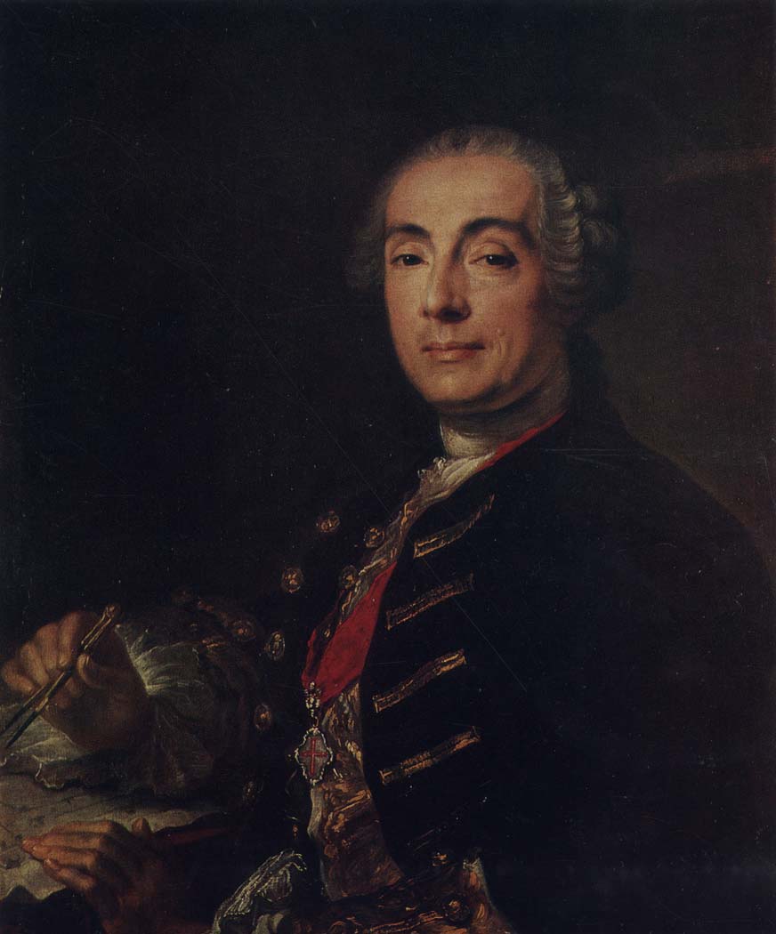 Anonymous Portrait of Bartolommeo Rastrelli. Before 1762 