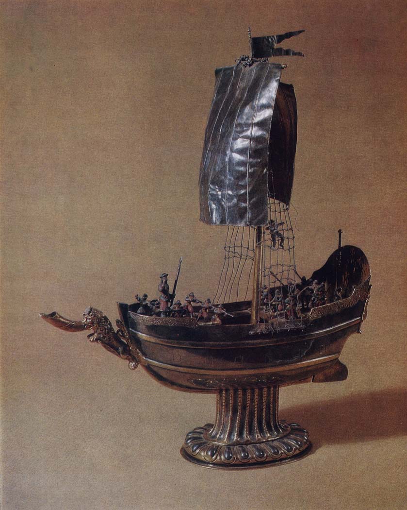 Goblet shaped as a ship. 1706 (?) 