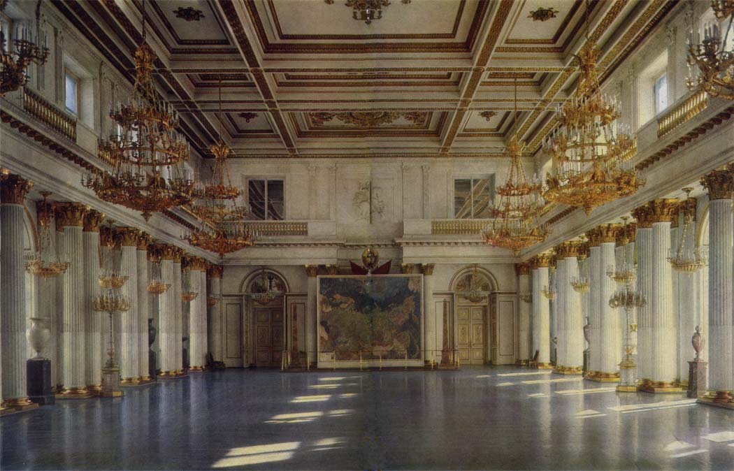 G. Quarenghi. 1744-1817 V. Stasov. 1769-1848 St George (Grand Throne) Room. 1791-95 