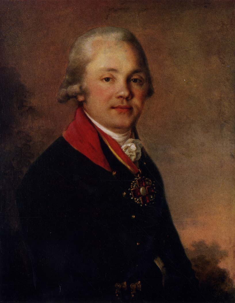 V. Borovikovsky. 1757-1825 Portrait of A. Arsenyev. 1796-97 