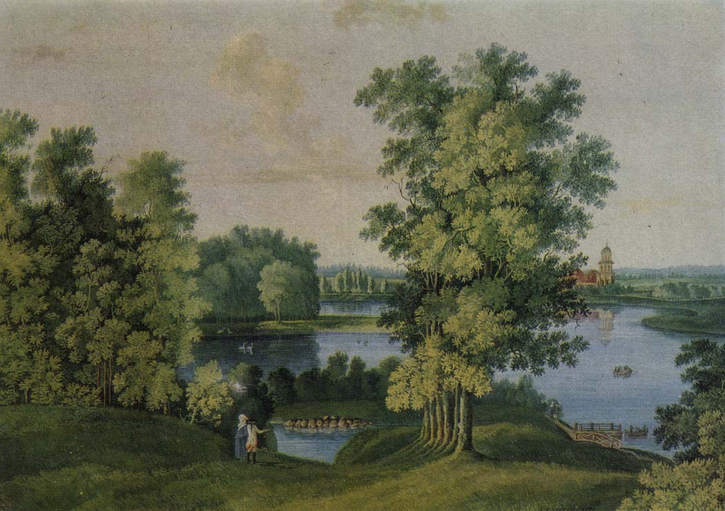 S. Shchedrin. 1745-1804 The Large Pond in the Park of Tsarskoye Selo. 1777 