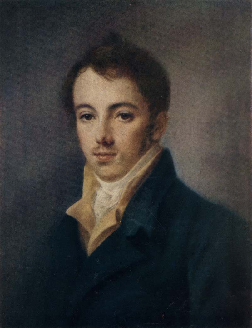 Венецианов Алексей Гаврилович (1780-1847) Портрет М. А. Фонвизина. 1812