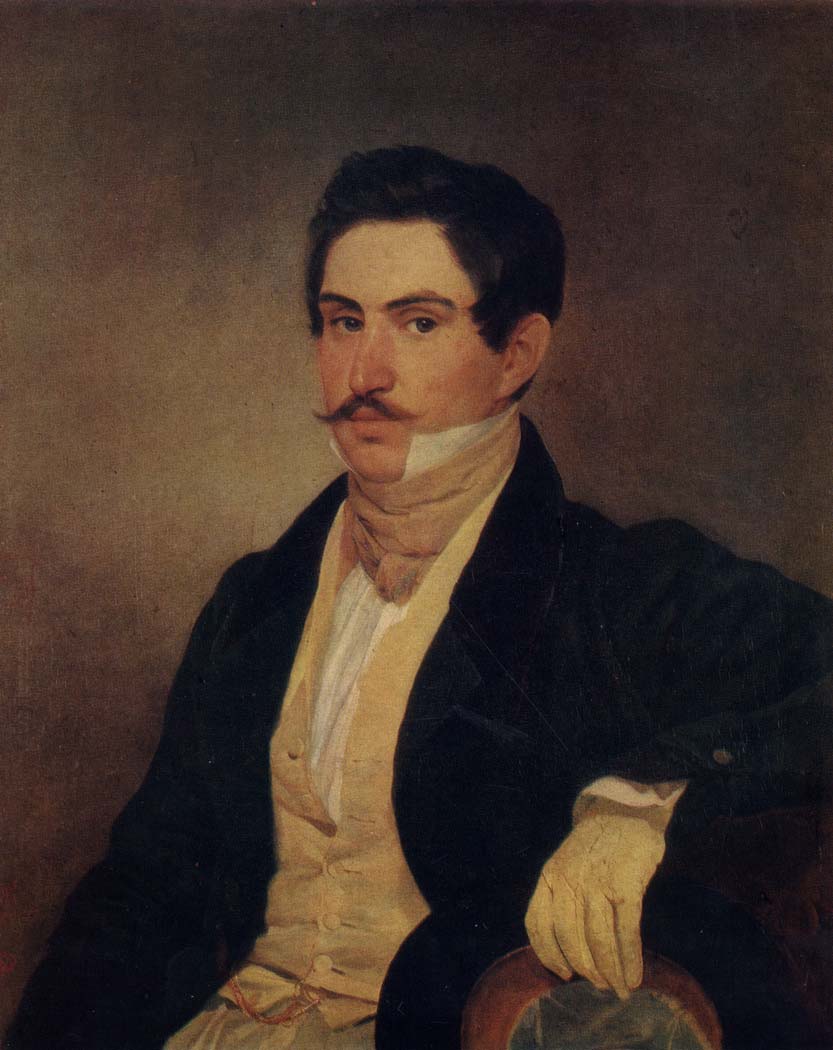 Брюллов Карл Павлович (1799-1852) Портрет Н. А. Охотникова.1827