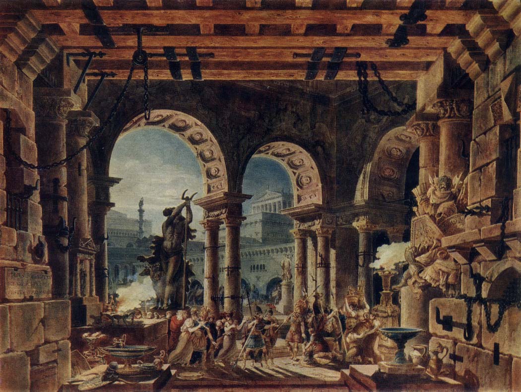 Тома де Томон (1754-1813) Архитектурная фантазия. 1801
