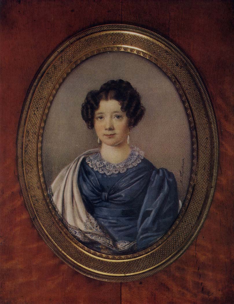 Теребенев Михаил Иванович (1795-1864) Портрет молодой женщины 1830-е годы