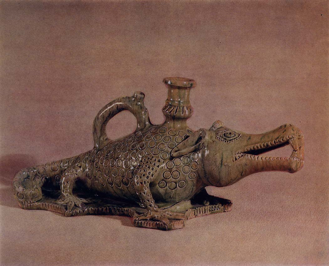 Подсвечник в форме крокодила Вторая половина XIX века г. Скопин
