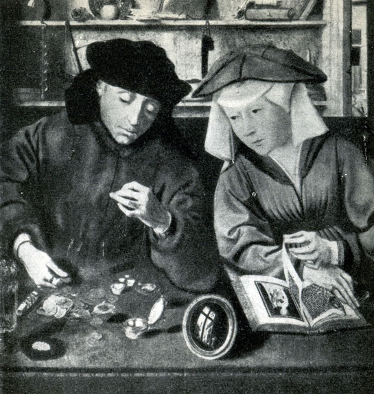 К. Массейс. Меняла  с  женой.  1514 г.