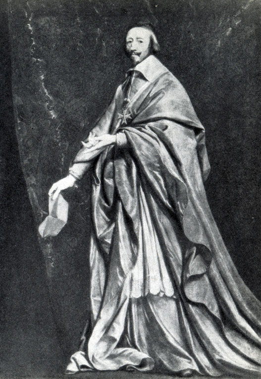 Ф.  Шампень.  Портрет  кардинала Ришелье.  Ок.  1635  г.