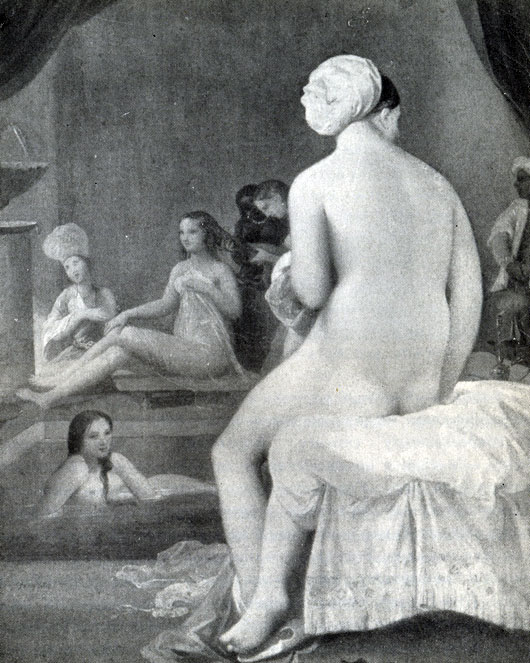 Д.  Энгр.  Купальщица.  Фрагмент.  1808 г.