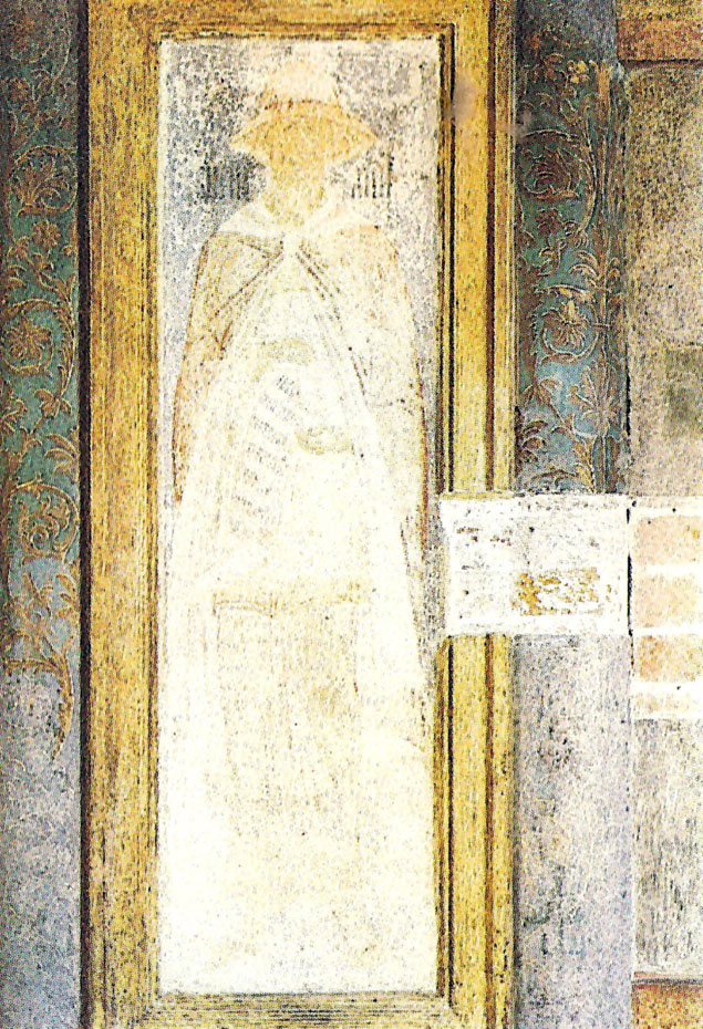 'Вознесение'. Роспись западной галереи. XVI в. Деталь. The Ascention. Fresco in the western gallery. 16th century. Detail